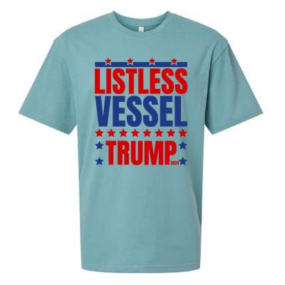 Listless Vessel And Proud Of It 2024 USA Flag Pro Trump Sueded Cloud Jersey T-Shirt