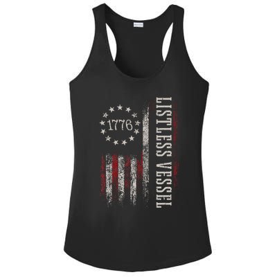 Listless Vessel And Proud Of It 2024 USA Flag Pro Trump Ladies PosiCharge Competitor Racerback Tank