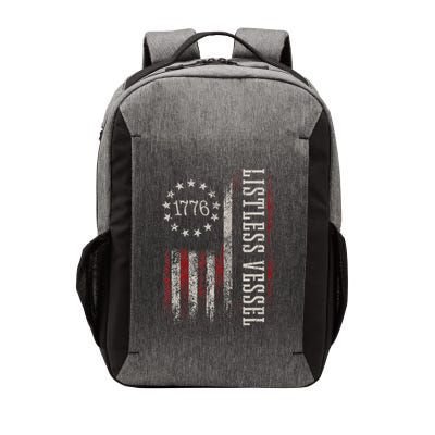 Listless Vessel And Proud Of It 2024 USA Flag Pro Trump Vector Backpack