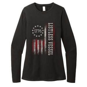 Listless Vessel And Proud Of It 2024 USA Flag Pro Trump Womens CVC Long Sleeve Shirt