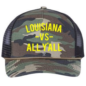 Louisiana Versus All Yall Retro Rope Trucker Hat Cap