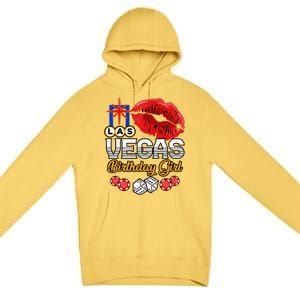 Las Vegas Birthday Girl Casino Trip Party Premium Pullover Hoodie