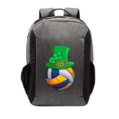 Leprechaun Volleyball Ball Net Shamrocks Saint PatrickS Day Vector Backpack