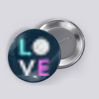 Love Volleyball Best Fun Birthday Gift Button