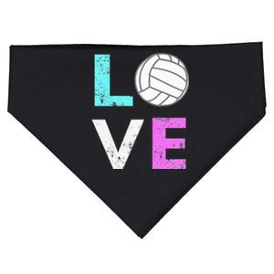 Love Volleyball Best Fun Birthday Gift USA-Made Doggie Bandana