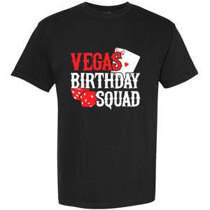 Las Vegas Birthday - Party in Vegas - Vegas Birthday Squad Garment-Dyed Heavyweight T-Shirt