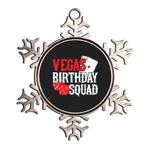 Las Vegas Birthday - Party in Vegas - Vegas Birthday Squad Metallic Star Ornament