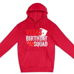 Las Vegas Birthday - Party in Vegas - Vegas Birthday Squad Premium Pullover Hoodie