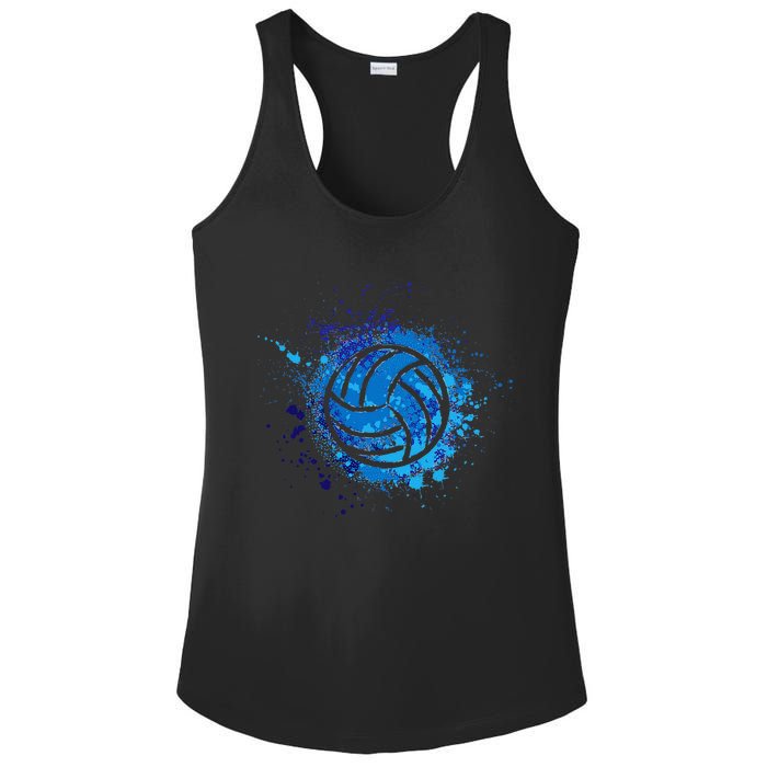 Love Volleyball Best Fun Birthday Volleyball Team Sports Ladies PosiCharge Competitor Racerback Tank