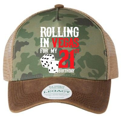 Las Vegas Birthday Party - Rolling in Vegas - 21st Birthday Legacy Tie Dye Trucker Hat