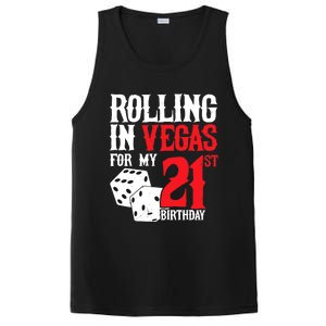 Las Vegas Birthday Party - Rolling in Vegas - 21st Birthday PosiCharge Competitor Tank