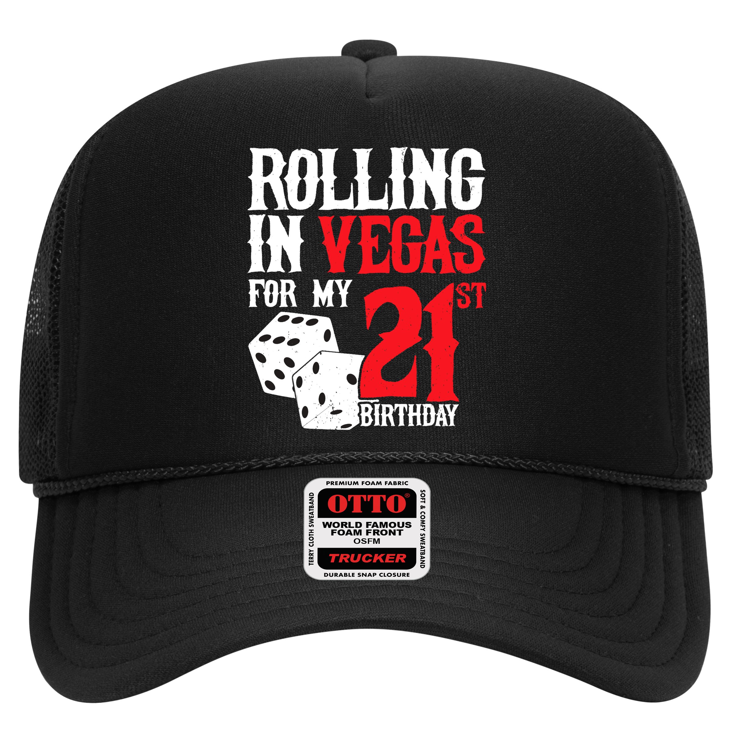 Las Vegas Birthday Party - Rolling in Vegas - 21st Birthday Hat