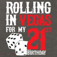 Las Vegas Birthday Party - Rolling in Vegas - 21st Birthday Cotton Canvas Backpack