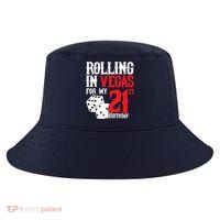 Las Vegas Birthday Party - Rolling in Vegas - 21st Birthday Cool Comfort Performance Bucket Hat