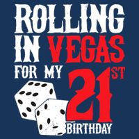 Las Vegas Birthday Party - Rolling in Vegas - 21st Birthday Sustainable Bucket Hat
