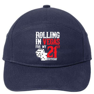 Las Vegas Birthday Party - Rolling in Vegas - 21st Birthday 7-Panel Snapback Hat