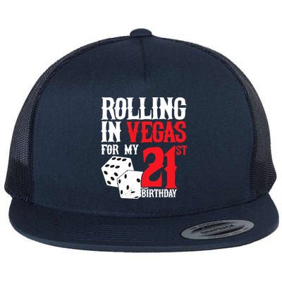 Las Vegas Birthday Party - Rolling in Vegas - 21st Birthday Flatbill Hat