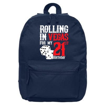 Las Vegas Birthday Party - Rolling in Vegas - 21st Birthday 16 in Basic Backpack