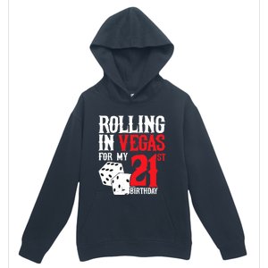 Las Vegas Birthday Party - Rolling in Vegas - 21st Birthday Urban Pullover Hoodie