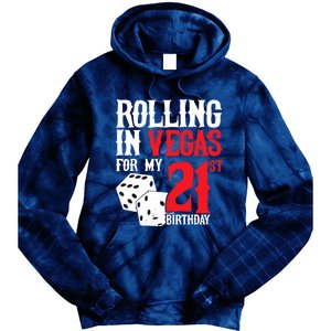 Las Vegas Birthday Party - Rolling in Vegas - 21st Birthday Tie Dye Hoodie