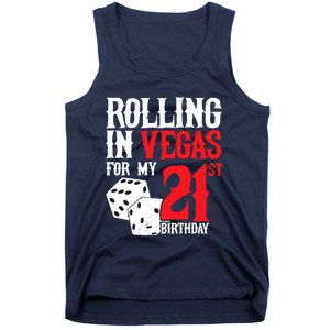 Las Vegas Birthday Party - Rolling in Vegas - 21st Birthday Tank Top