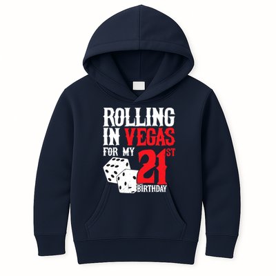 Las Vegas Birthday Party - Rolling in Vegas - 21st Birthday Kids Hoodie