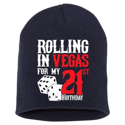 Las Vegas Birthday Party - Rolling in Vegas - 21st Birthday Short Acrylic Beanie