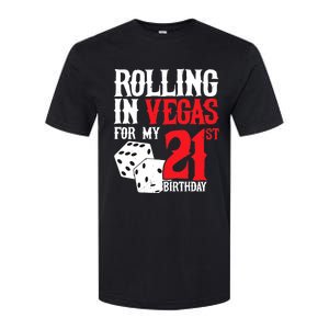 Las Vegas Birthday Party - Rolling in Vegas - 21st Birthday Softstyle CVC T-Shirt