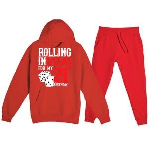 Las Vegas Birthday Party - Rolling in Vegas - 21st Birthday Premium Hooded Sweatsuit Set