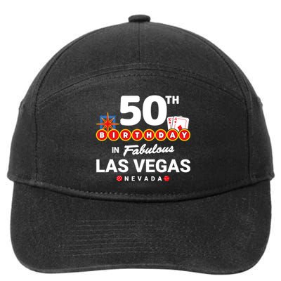 Las Vegas Birthday Party - 50th Birthday - Vegas Birthday 7-Panel Snapback Hat