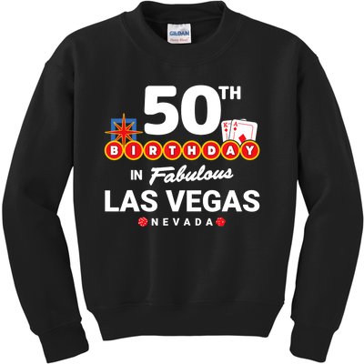 Las Vegas Birthday Party - 50th Birthday - Vegas Birthday Kids Sweatshirt