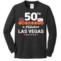 Las Vegas Birthday Party - 50th Birthday - Vegas Birthday Kids Long Sleeve Shirt