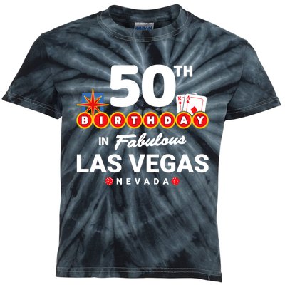 Las Vegas Birthday Party - 50th Birthday - Vegas Birthday Kids Tie-Dye T-Shirt