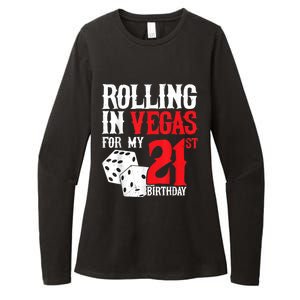 Las Vegas Birthday Party Rolling In Vegas 21st Birthday Womens CVC Long Sleeve Shirt