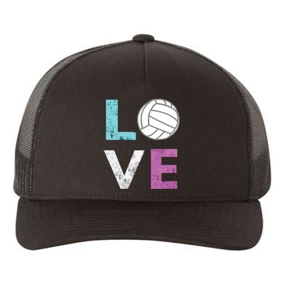 Love Volleyball Best Fun Birthday Gift Yupoong Adult 5-Panel Trucker Hat