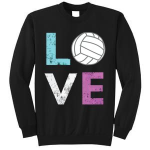 Love Volleyball Best Fun Birthday Gift Sweatshirt