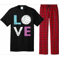 Love Volleyball Best Fun Birthday Gift Pajama Set