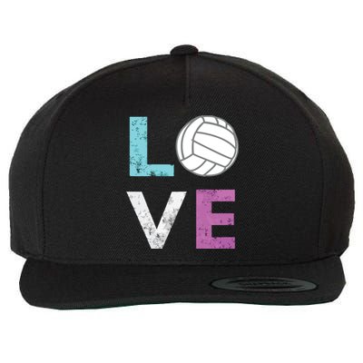 Love Volleyball Best Fun Birthday Gift Wool Snapback Cap