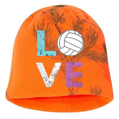 Love Volleyball Best Fun Birthday Gift Kati - Camo Knit Beanie