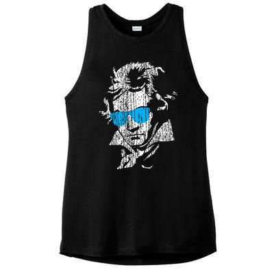 L.U.D.W.I.G Van Beethoven Classical Music Composer Ladies PosiCharge Tri-Blend Wicking Tank