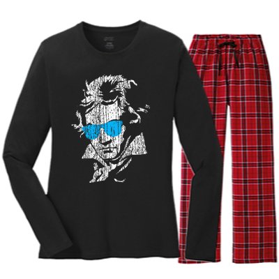 L.U.D.W.I.G Van Beethoven Classical Music Composer Women's Long Sleeve Flannel Pajama Set 