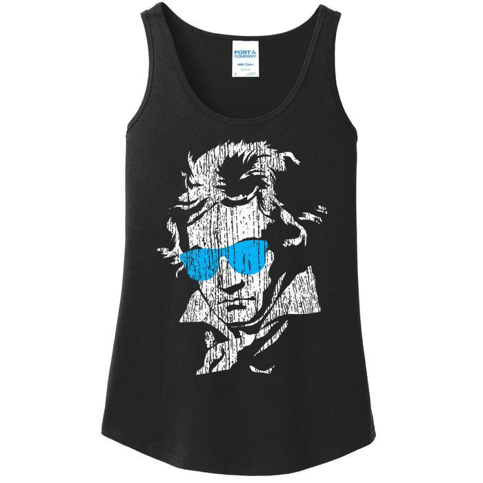 L.U.D.W.I.G Van Beethoven Classical Music Composer Ladies Essential Tank