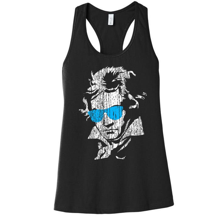 L.U.D.W.I.G Van Beethoven Classical Music Composer Women's Racerback Tank