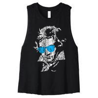 L.U.D.W.I.G Van Beethoven Classical Music Composer Women's Racerback Cropped Tank