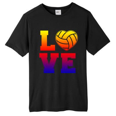 Love Volleyball Cute Gift Tall Fusion ChromaSoft Performance T-Shirt