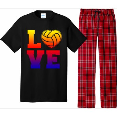 Love Volleyball Cute Gift Pajama Set