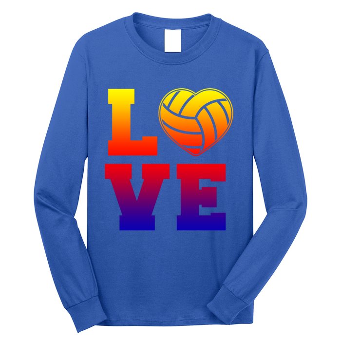 Love Volleyball Cute Gift Long Sleeve Shirt