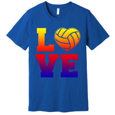 Love Volleyball Cute Gift Premium T-Shirt