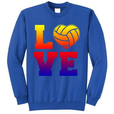 Love Volleyball Cute Gift Tall Sweatshirt