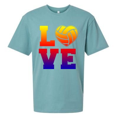 Love Volleyball Cute Gift Sueded Cloud Jersey T-Shirt